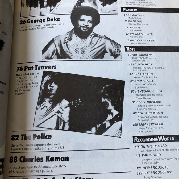 Vintage Guitar Magazines Lot of 10 Guitar Player, Frets, 1979-1983 Duane Allman - Picture 4 of 16